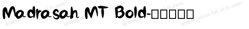 Madrasah MT Bold字体转换